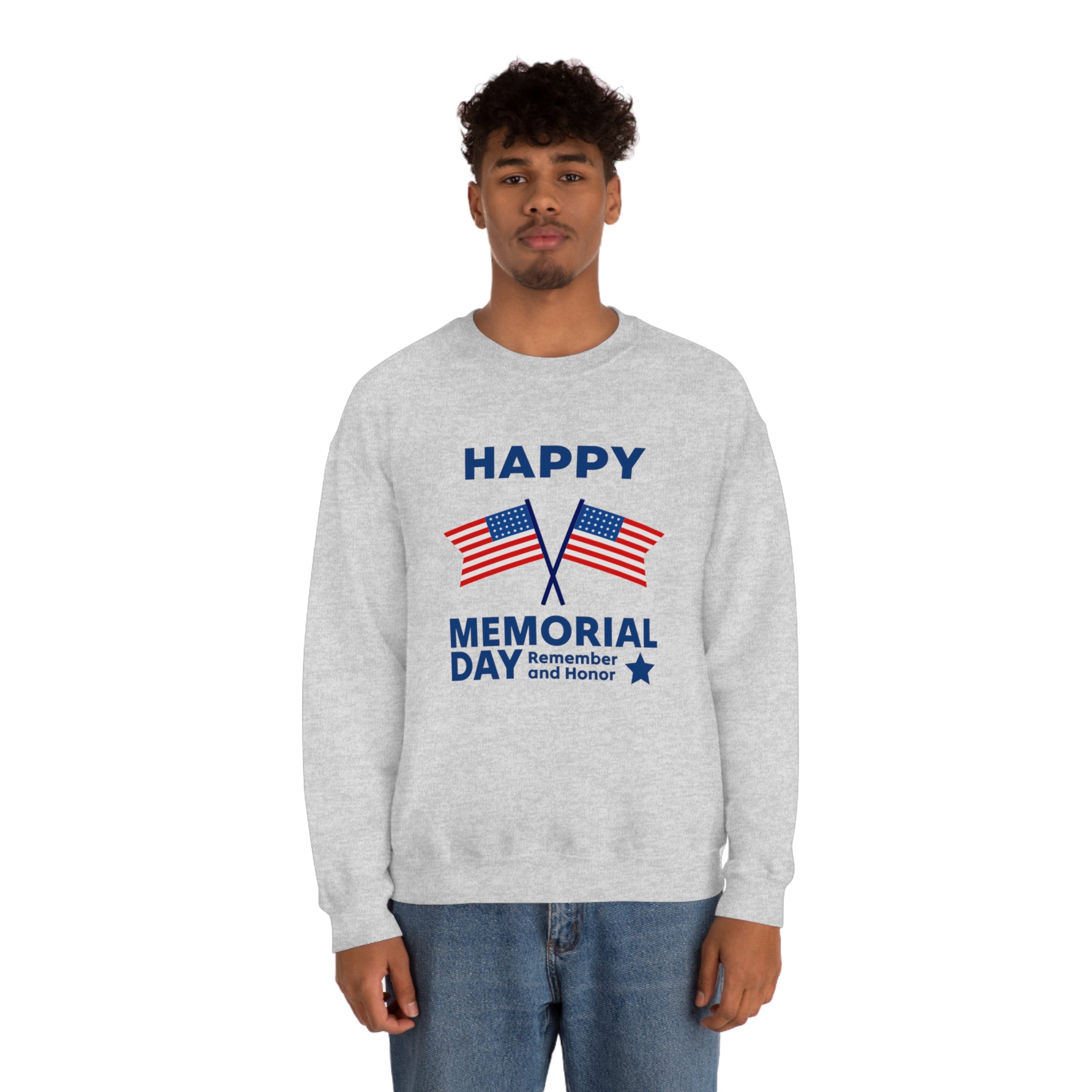 Happy Memorial Day Unisex Heavy Blend™ Crewneck Sweatshirt