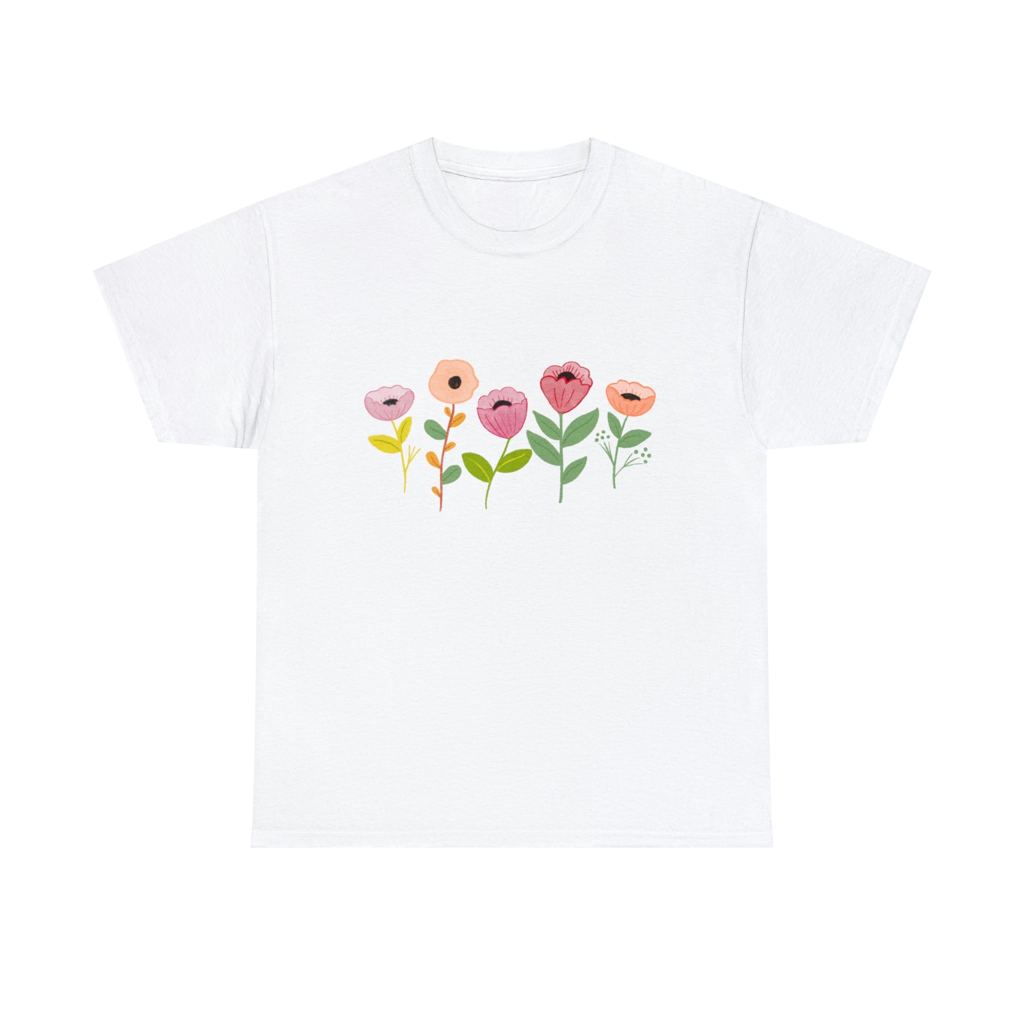 Spring Flowers Unisex Heavy Cotton Tee