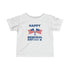 Happy Memorial Day Infant Fine Jersey Tee