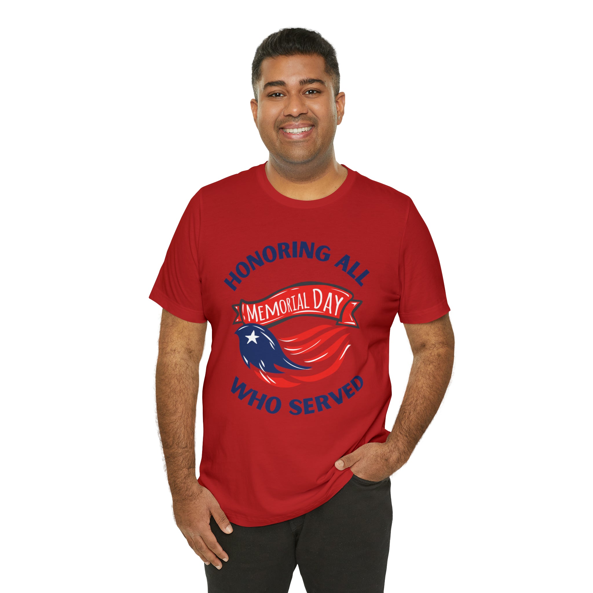 Memorial Day Honoring All Who Served Unisex Jersey Short Sleeve Tee