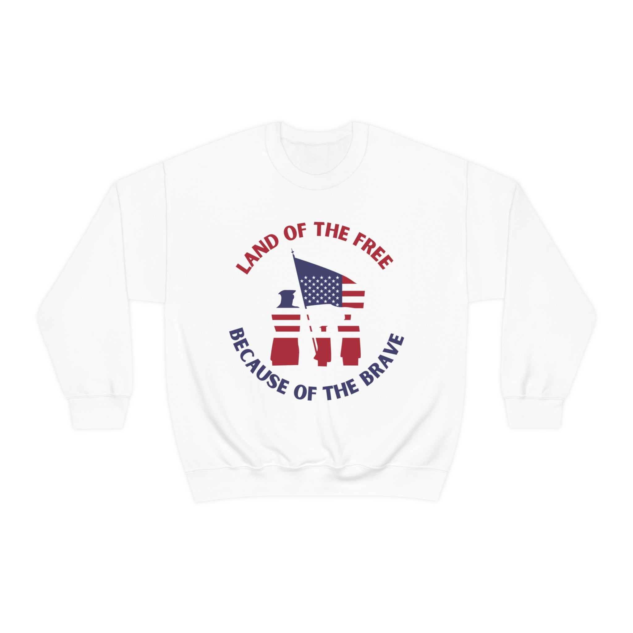 Memorial Day Land Of The Free Unisex Heavy Blend™ Crewneck Sweatshirt