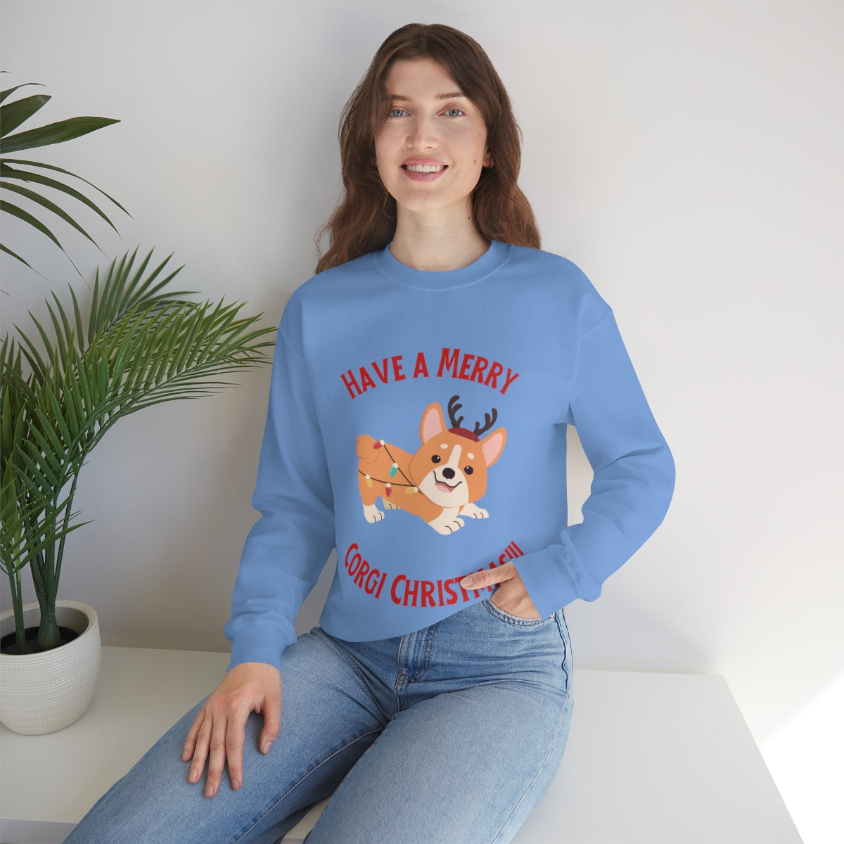 Have A Merry Corgi Christmas Unisex Heavy Blend™ Crewneck Sweatshirt