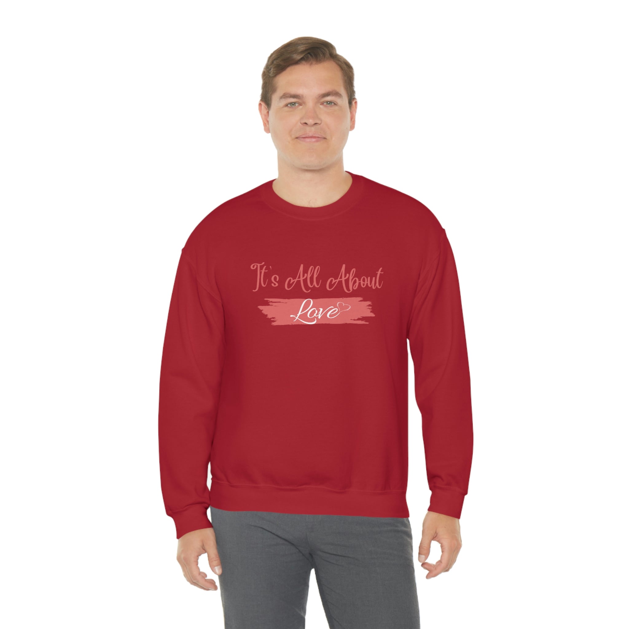 It's All About Love Unisex Heavy Blend™ Crewneck Sweatshirt