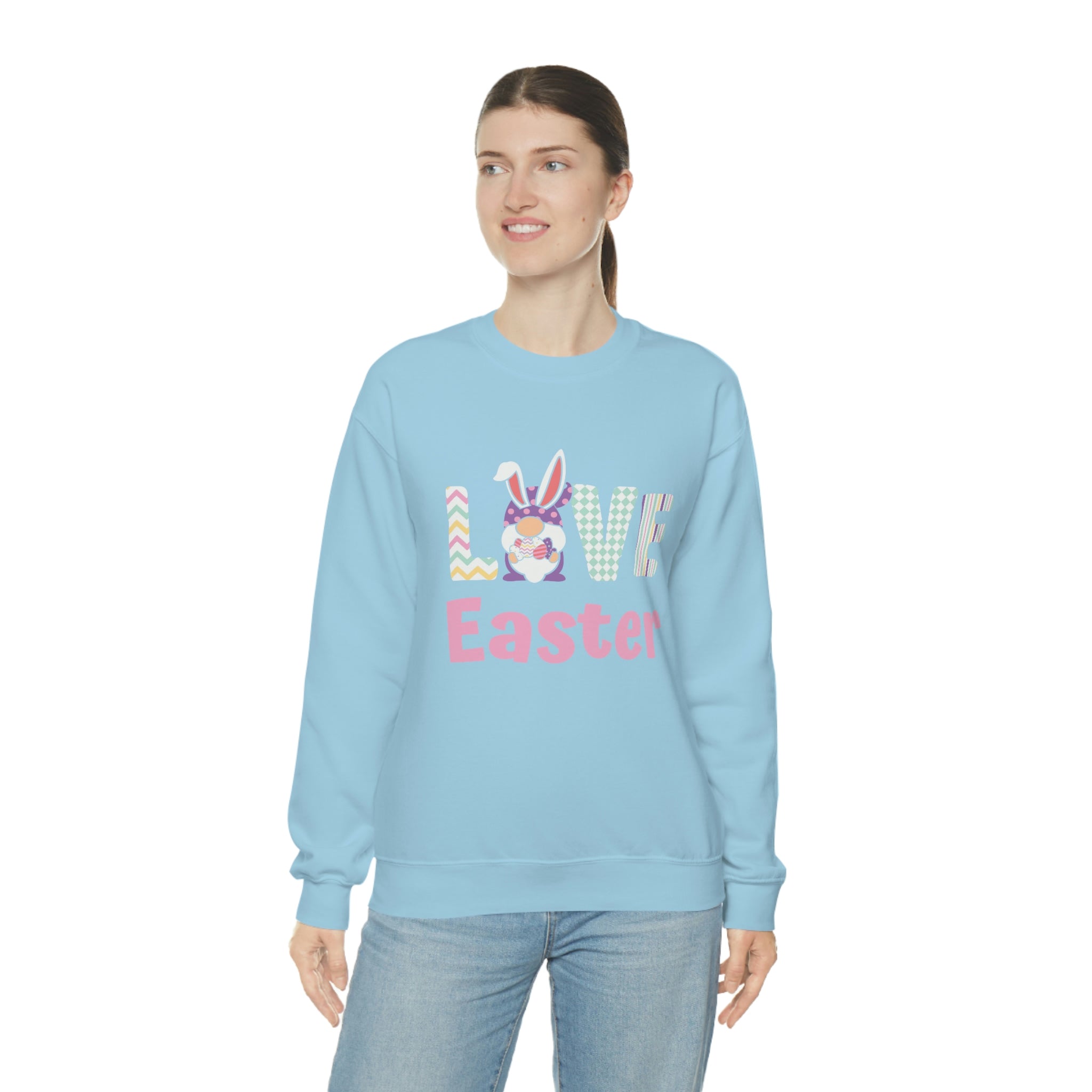 Gnome Love Easter Unisex Heavy Blend™ Crewneck Sweatshirt