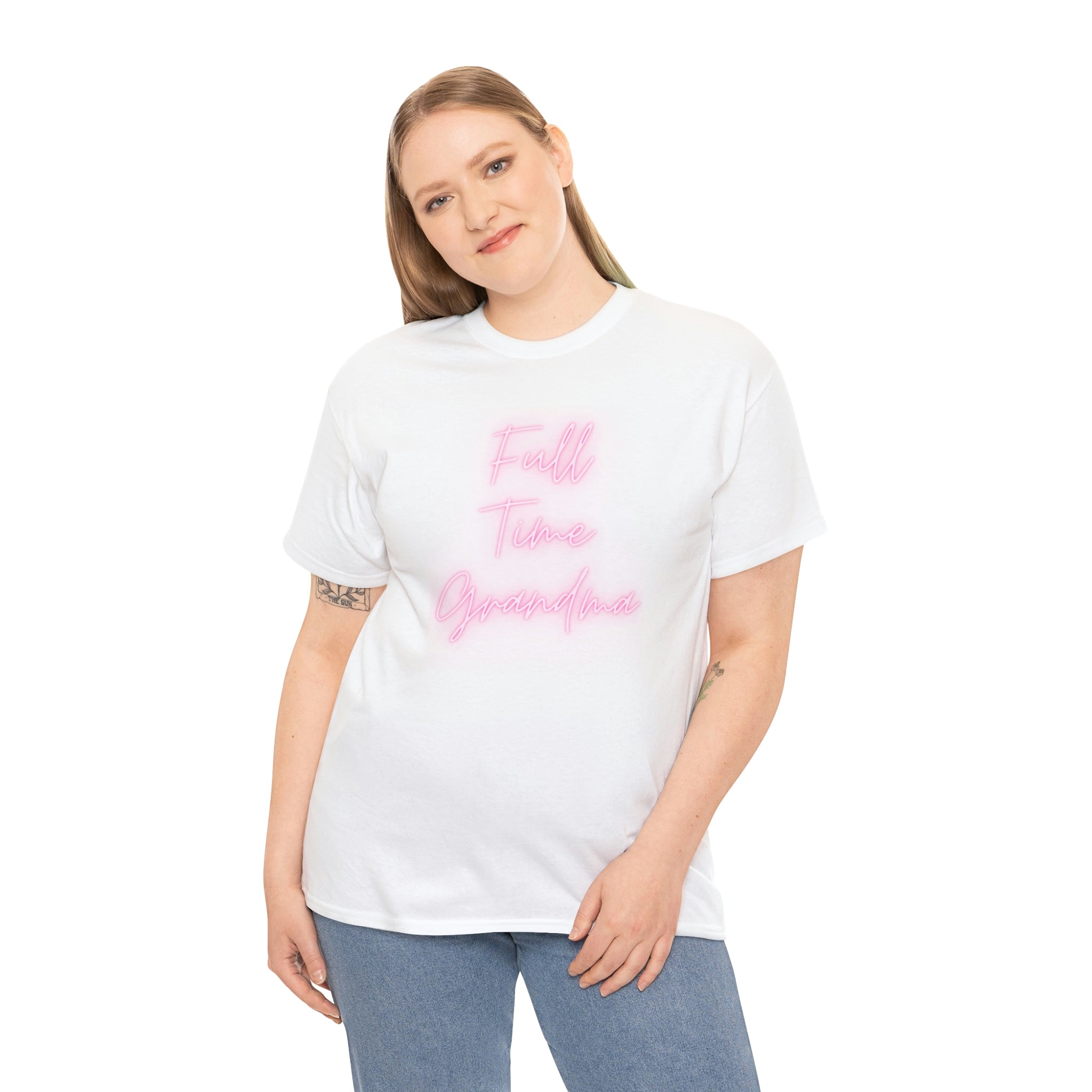 Full Time Grandma Unisex Heavy Cotton Tee