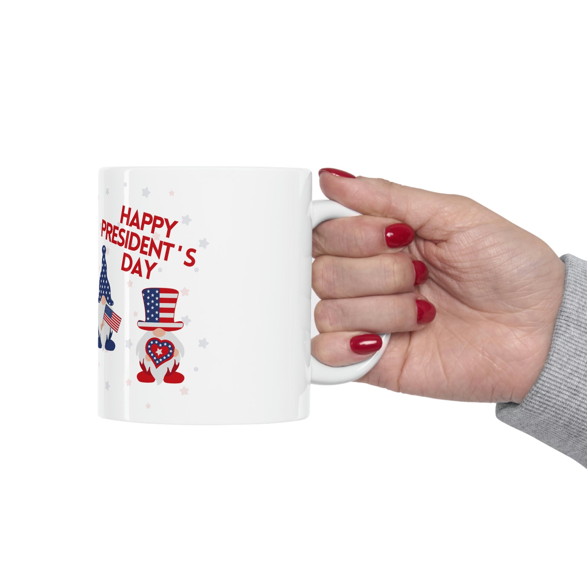 Happy President's Day Gnome Ceramic Mug 11oz