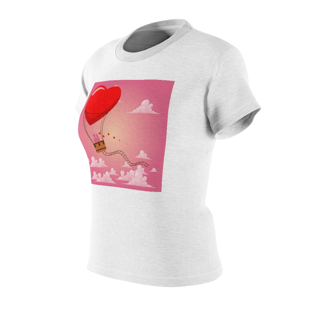 Happy Valentine's Day Women's AOP Cut & Sew Tee