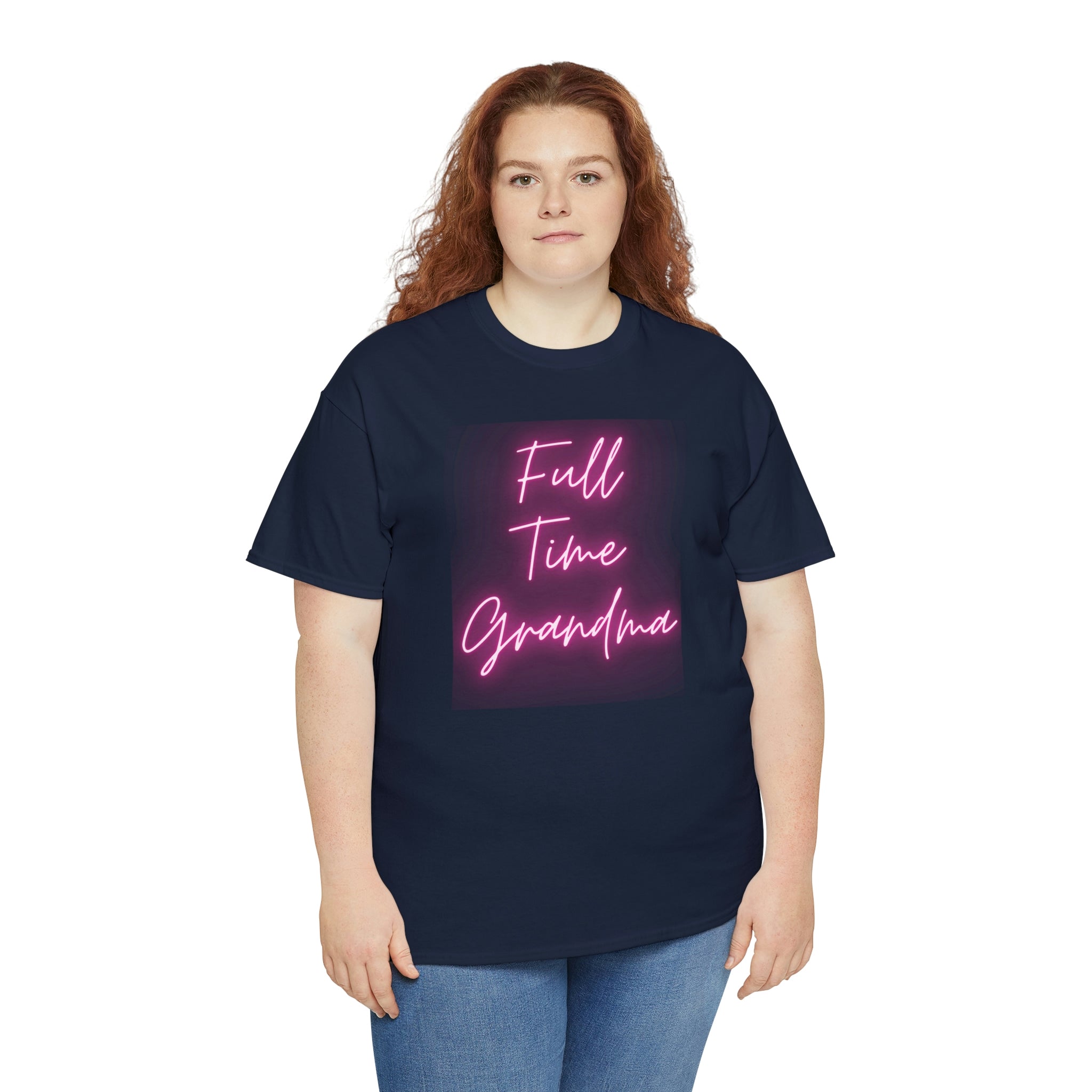 Full Time Grandma Unisex Heavy Cotton Tee