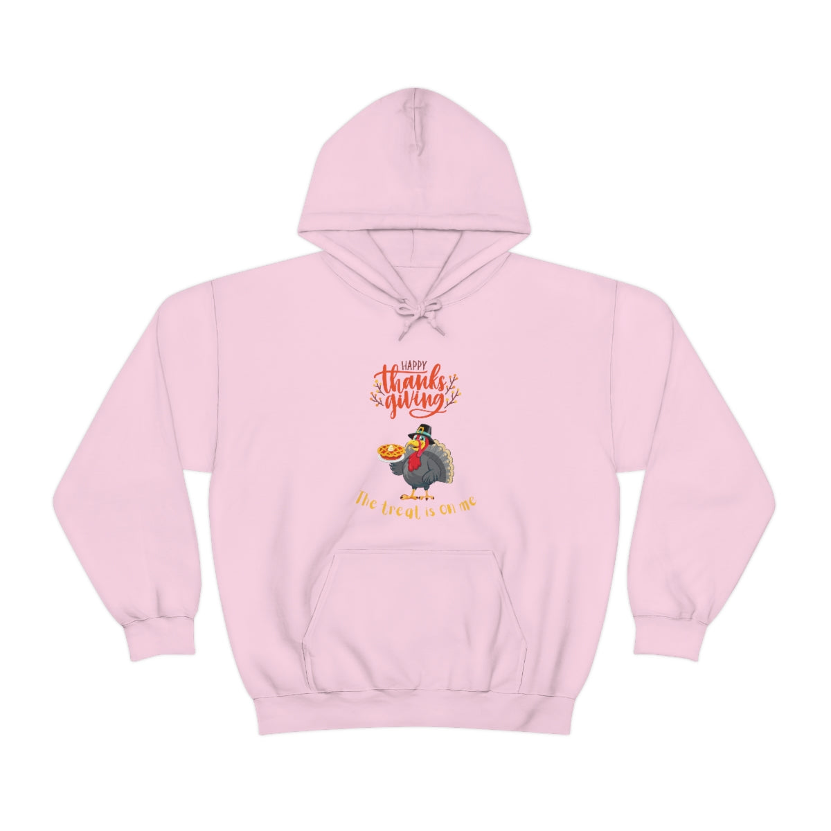 Happy Thanksgiving The Treat Is On Me Unisex Heavy Blend™ Hooded Sweatshirt