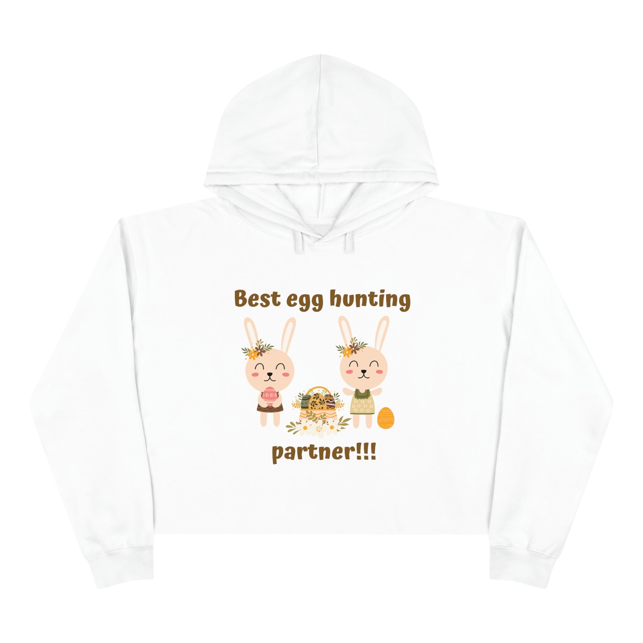 Egg Easter Partner Crop Hoodie