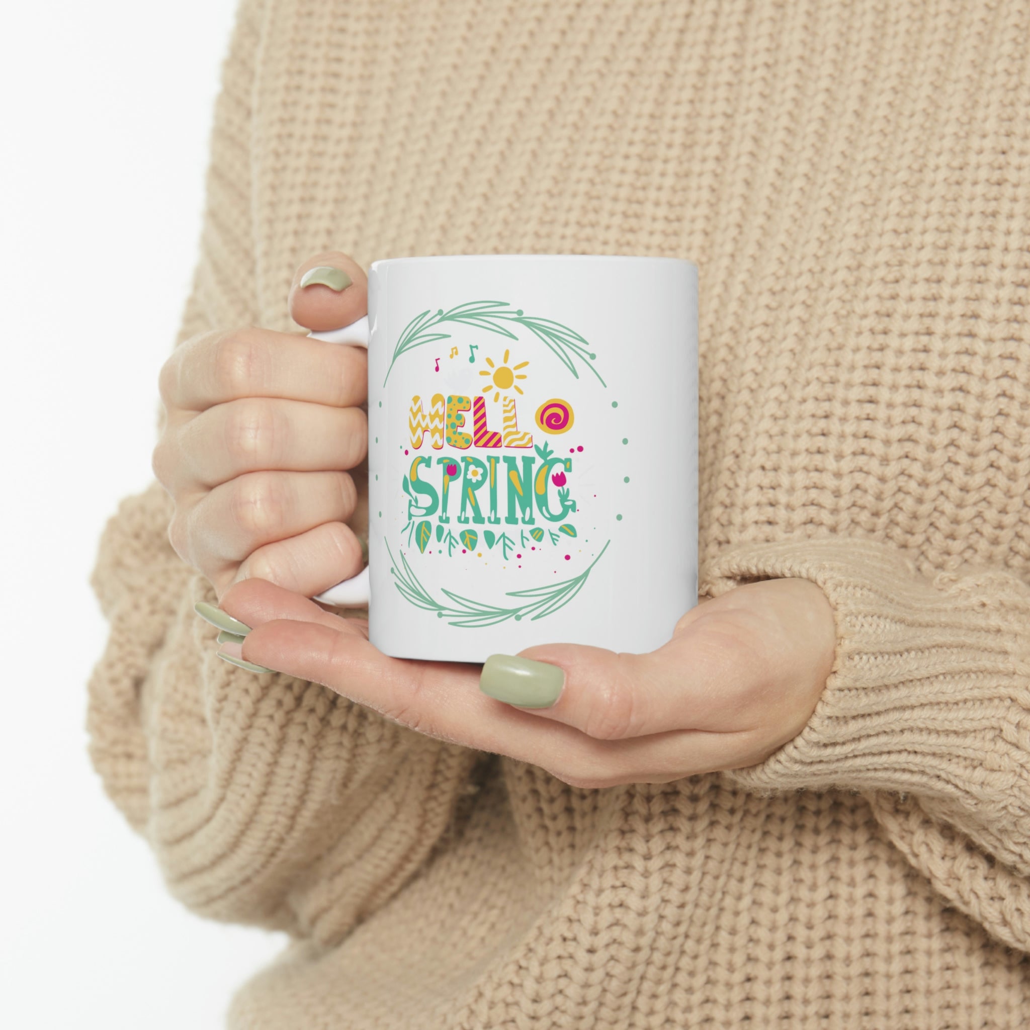 Hello Spring Ceramic Mug 11oz