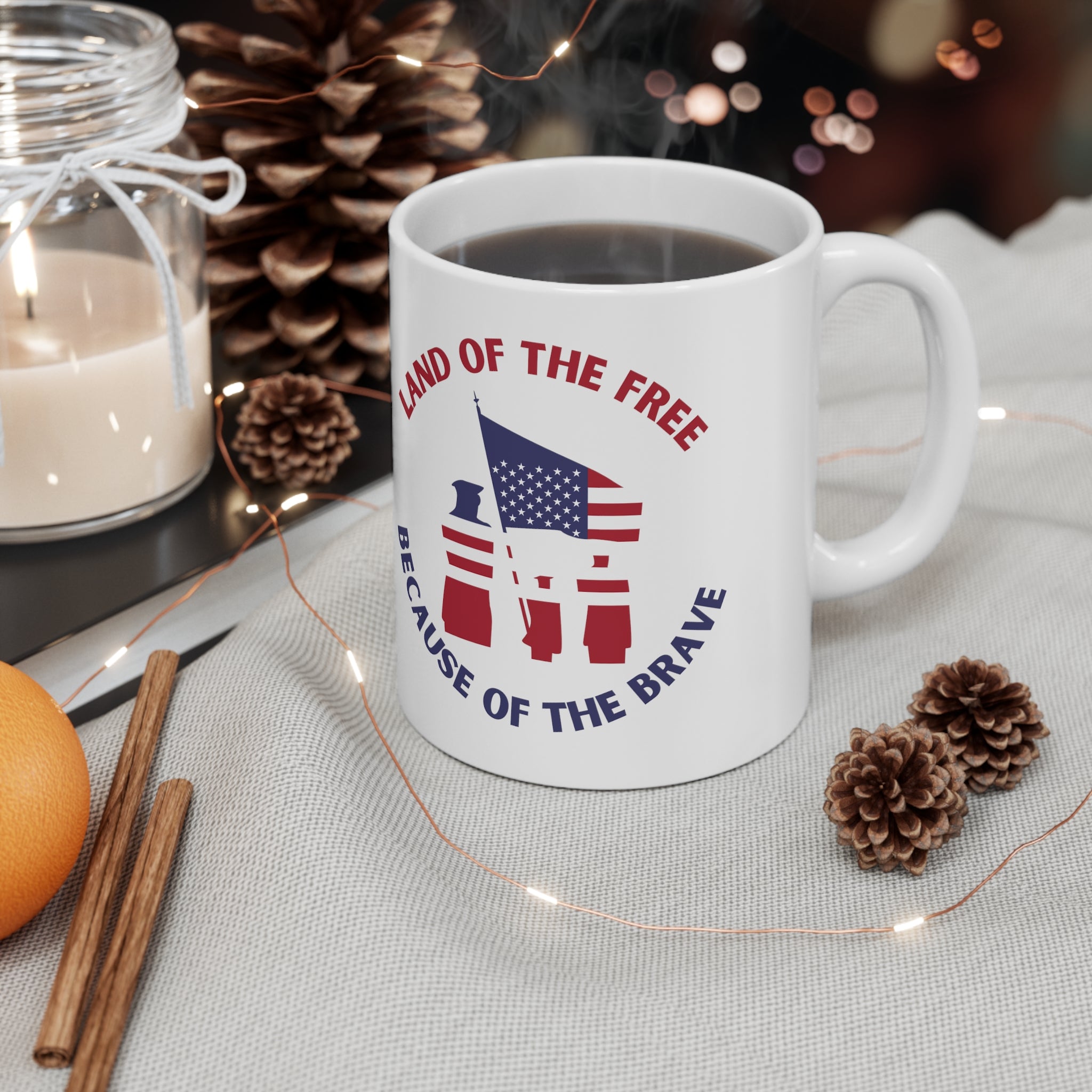 Memorial Day Land Of The Free Ceramic Mug 11oz