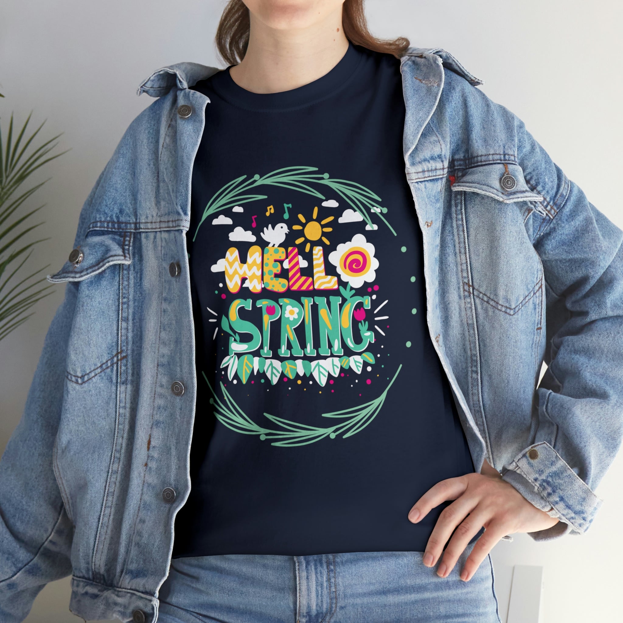 Hello Spring Unisex Heavy Cotton Tee