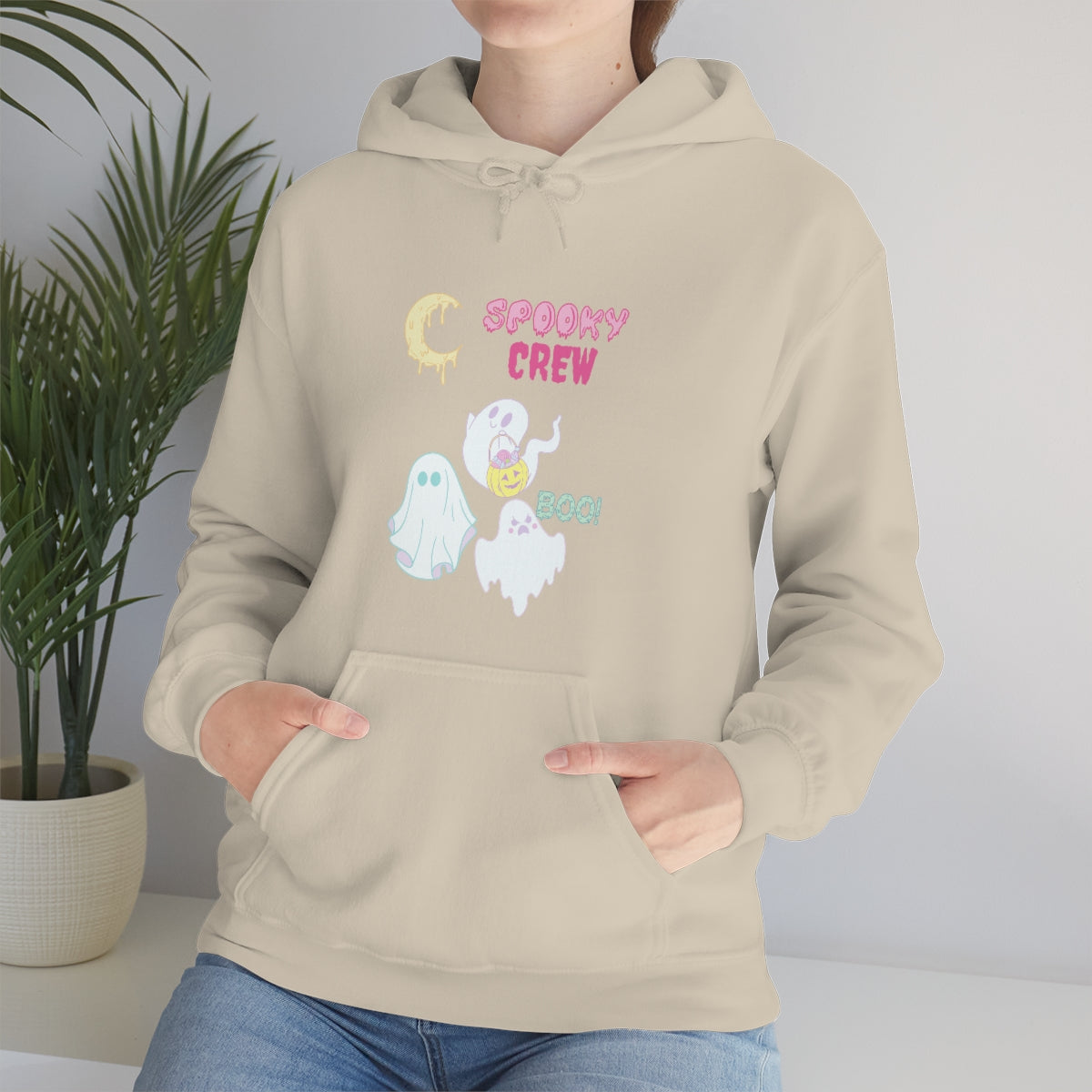 Spooky Crew BOO Unisex Heavy Blend™ Hooded Sweatshirt