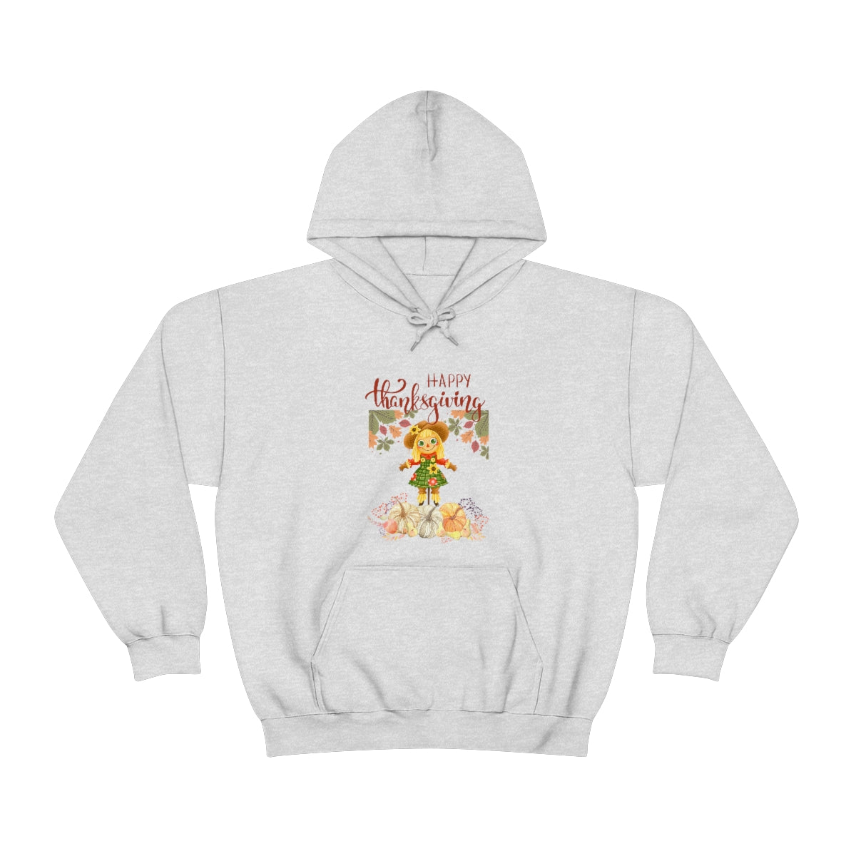 Scarecrow Happy Thanksgiving Unisex Heavy Blend™ Hooded Sweatshirt