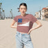 The Old Glory Women's Flowy Cropped Tee