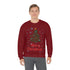 Merry Christmas Tree Unisex Heavy Blend™ Crewneck Sweatshirt