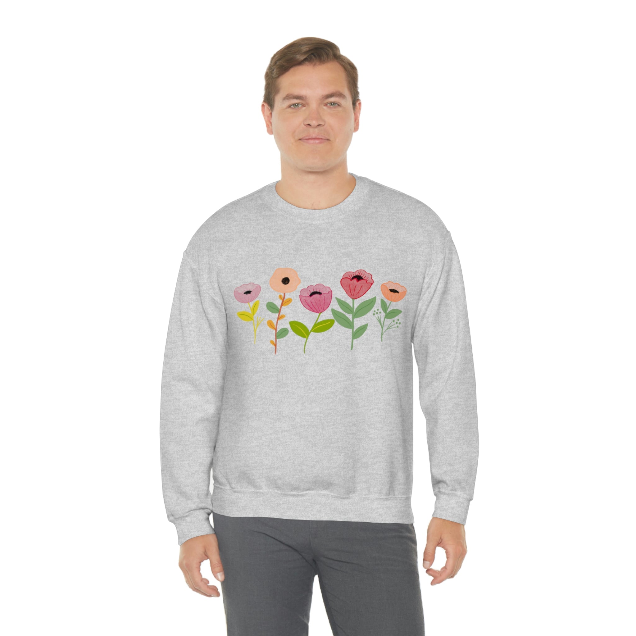 Spring Flowers Unisex Heavy Blend™ Crewneck Sweatshirt