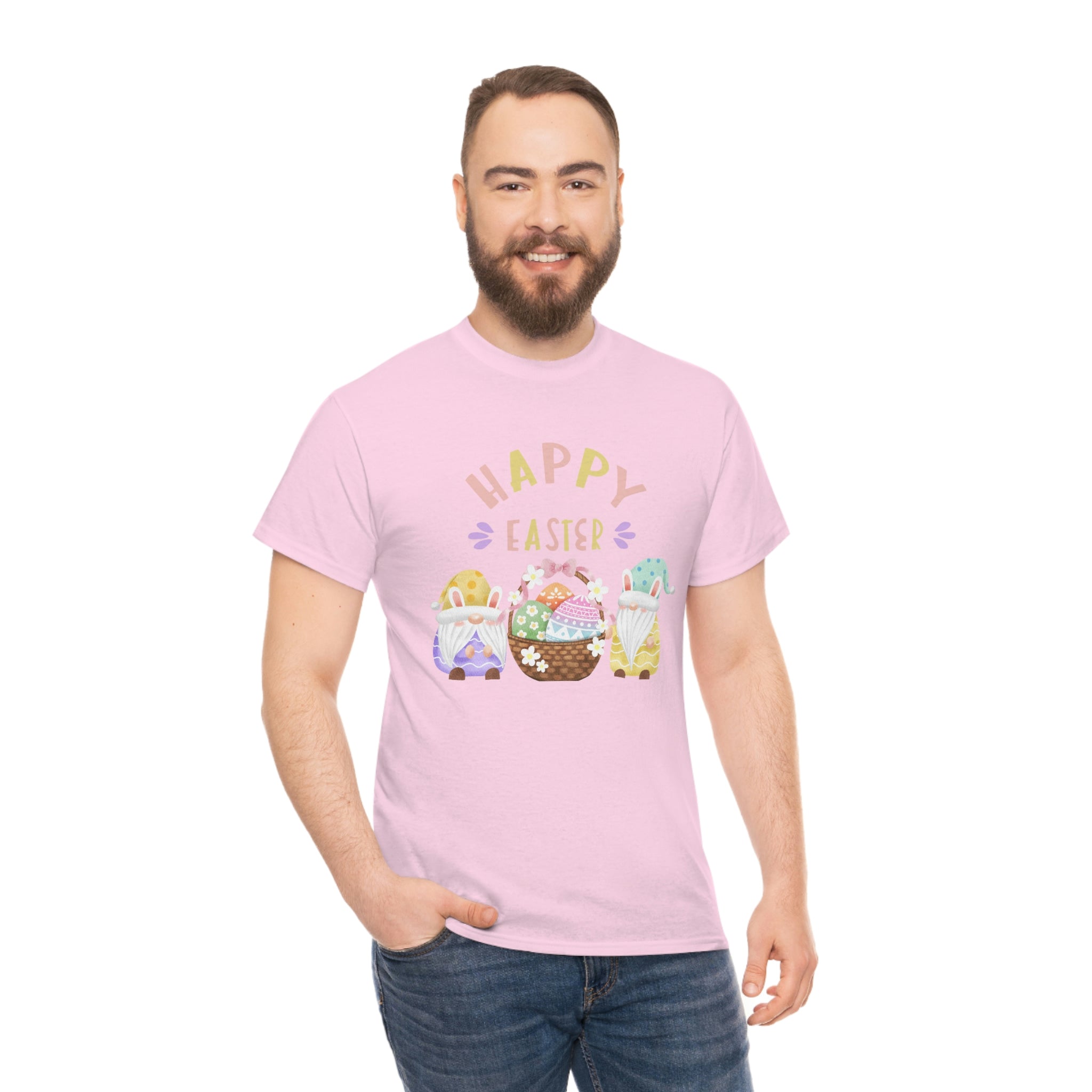 Happy Easter Gnome Unisex Heavy Cotton Tee