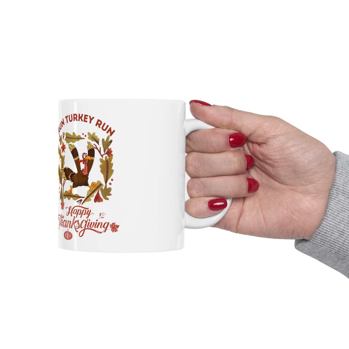 Run Turkey Run Ceramic Mug 11oz