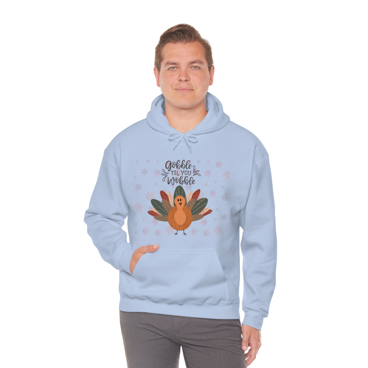 Gobble Til You Wobble Unisex Heavy Blend™ Hooded Sweatshirt