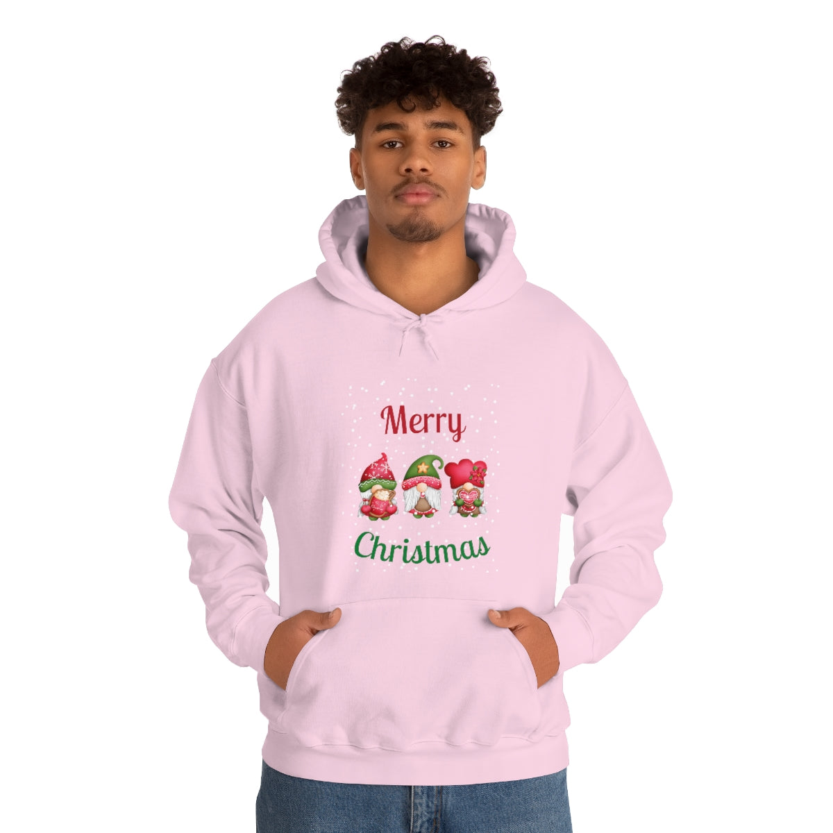 Three Gnomes Merry Christmas Unisex Heavy Blend™ Hooded Sweatshirt