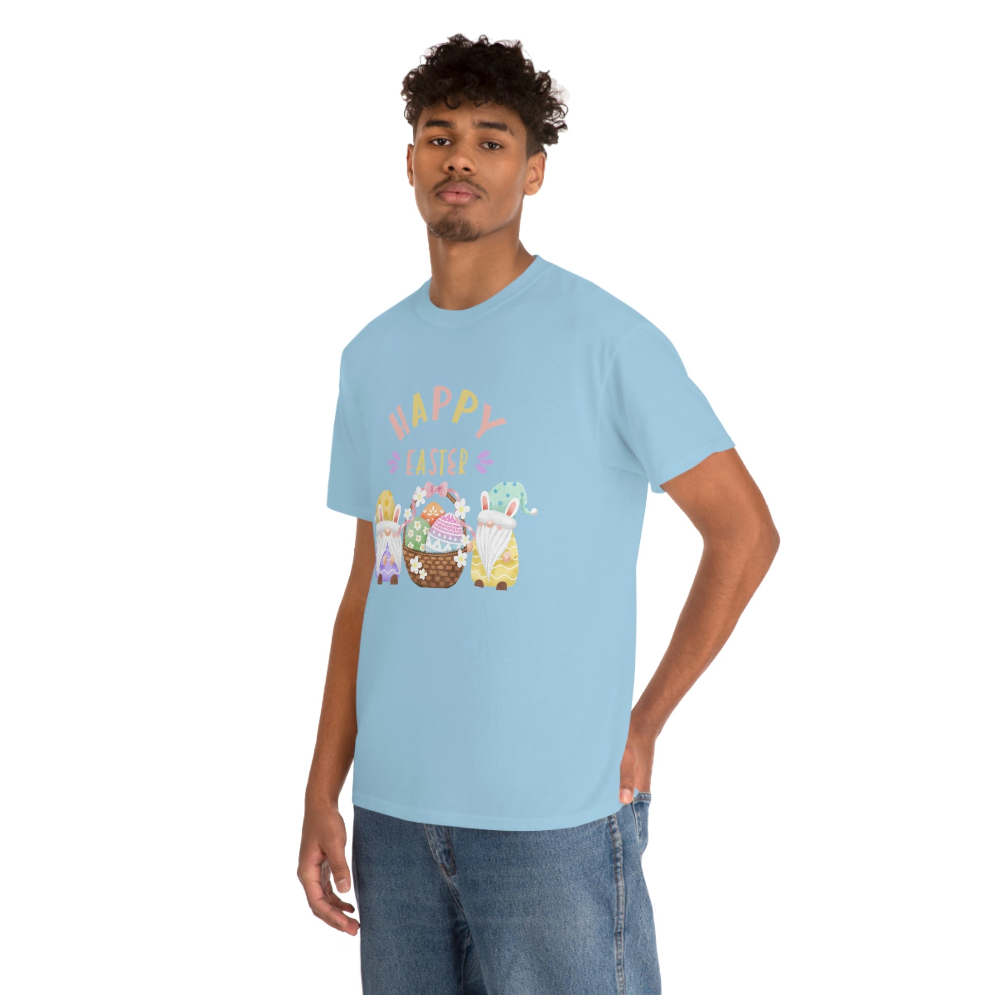 Happy Easter Gnome Unisex Heavy Cotton Tee