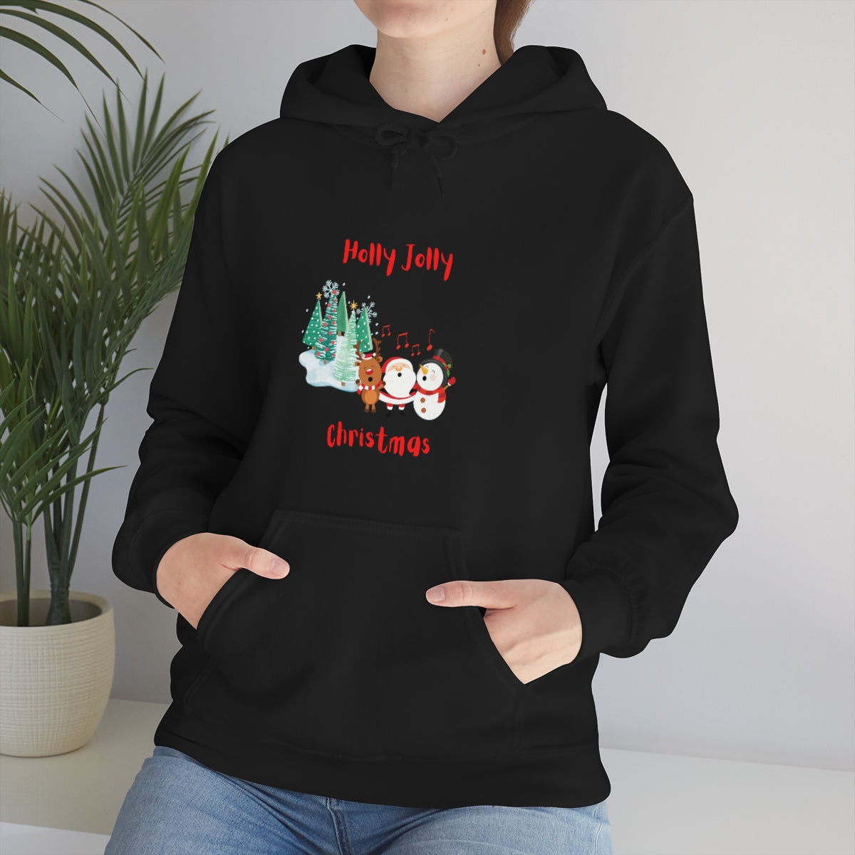 Holly Jolly Christmas Unisex Heavy Blend™ Hooded Sweatshirt