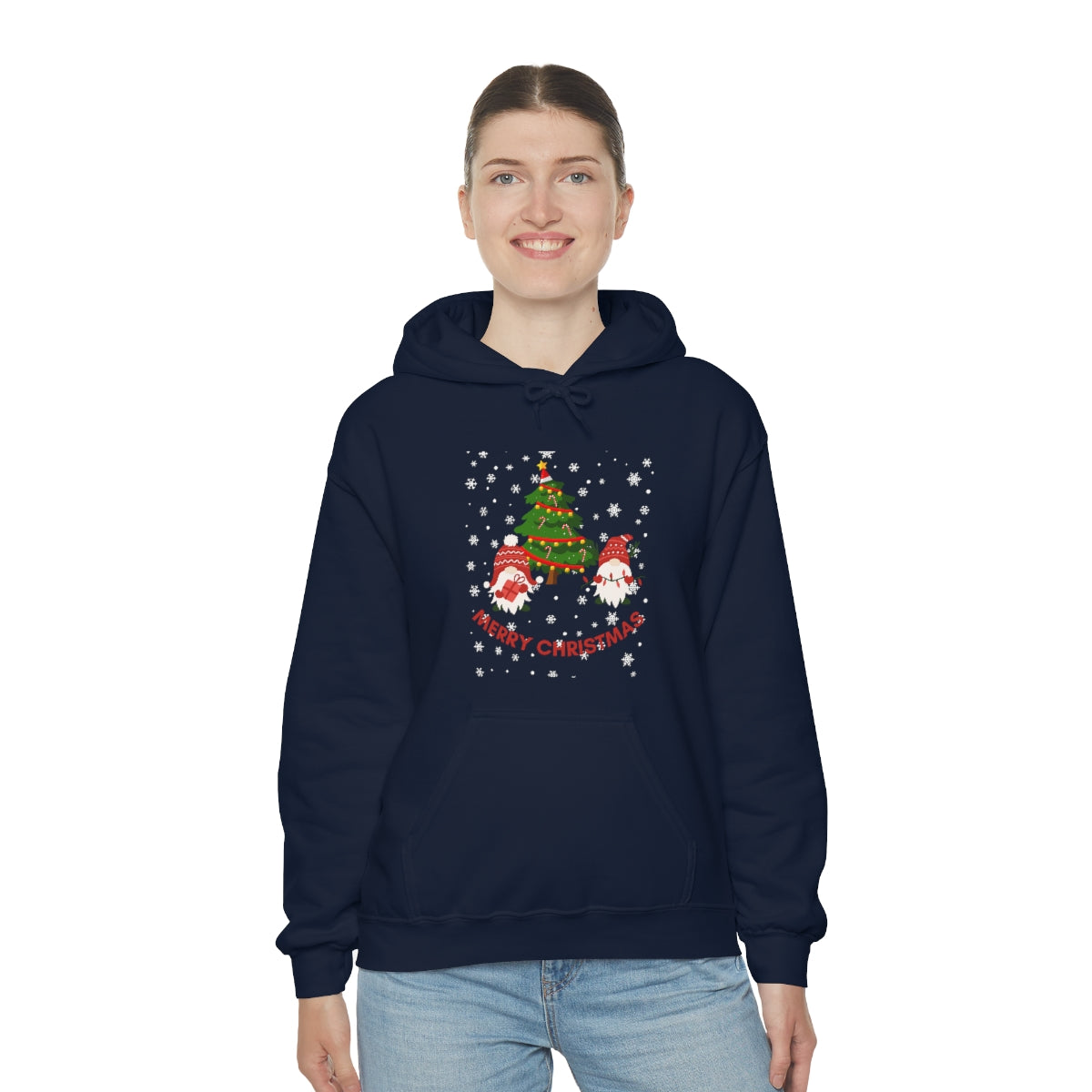 Merry & Bright Holidays Christmas Unisex Heavy Blend™ Hooded Sweatshirt