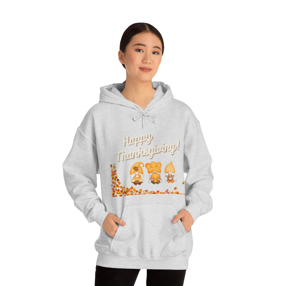 Happy Thanksgiving Gnome Unisex Heavy Blend™ Hooded Sweatshirt