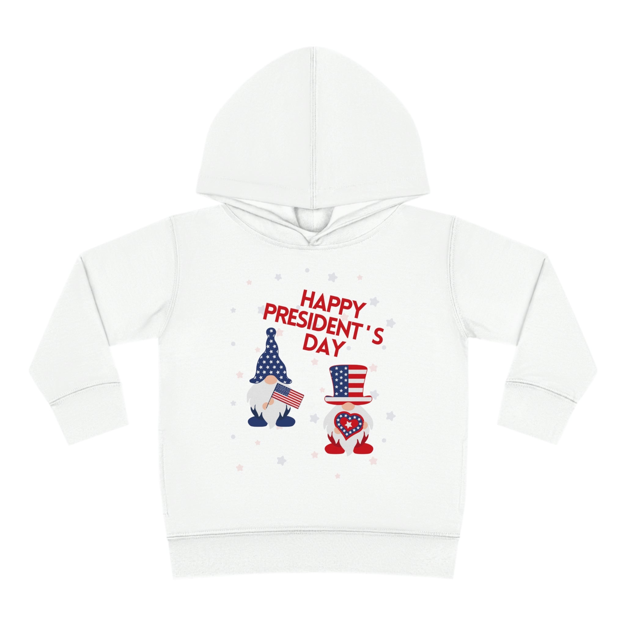 Happy President's Day Gnome Toddler Pullover Fleece Hoodie