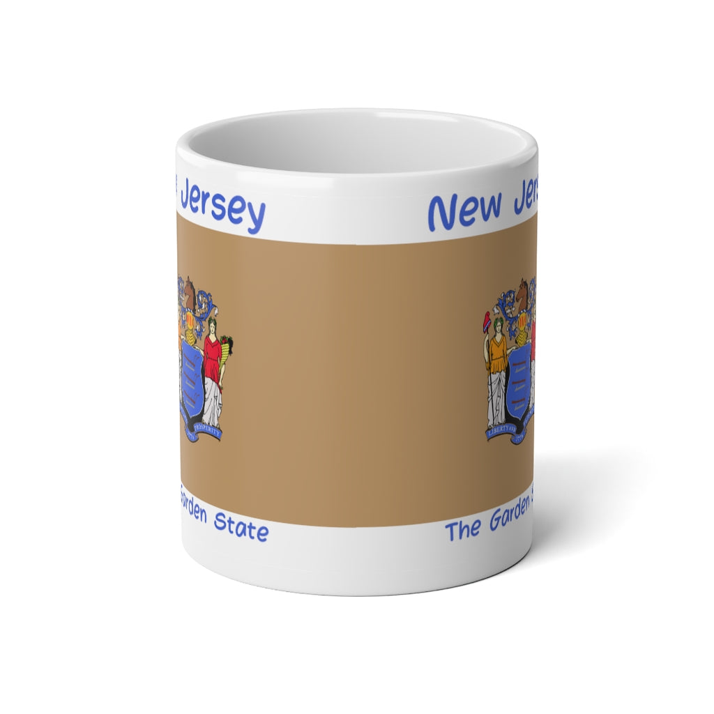 New Jersey State Flag Jumbo Mug, 20oz