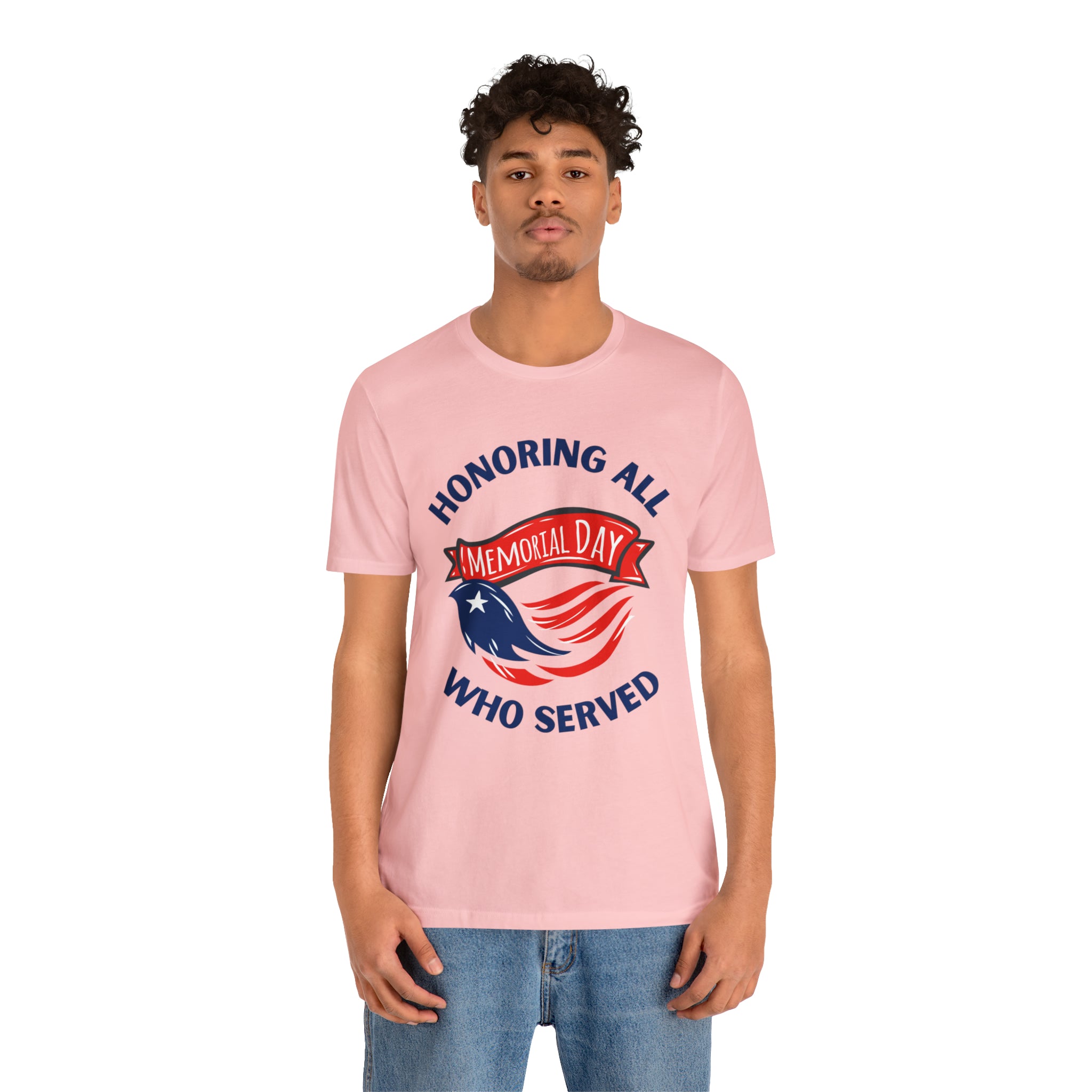 Memorial Day Honoring All Who Served Unisex Jersey Short Sleeve Tee