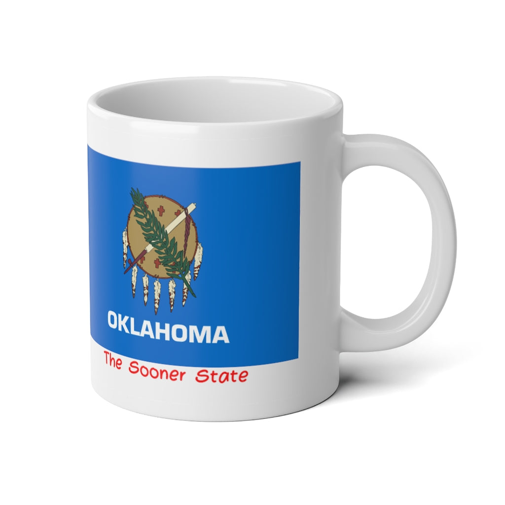 Oklahoma State Flag Jumbo Mug, 20oz