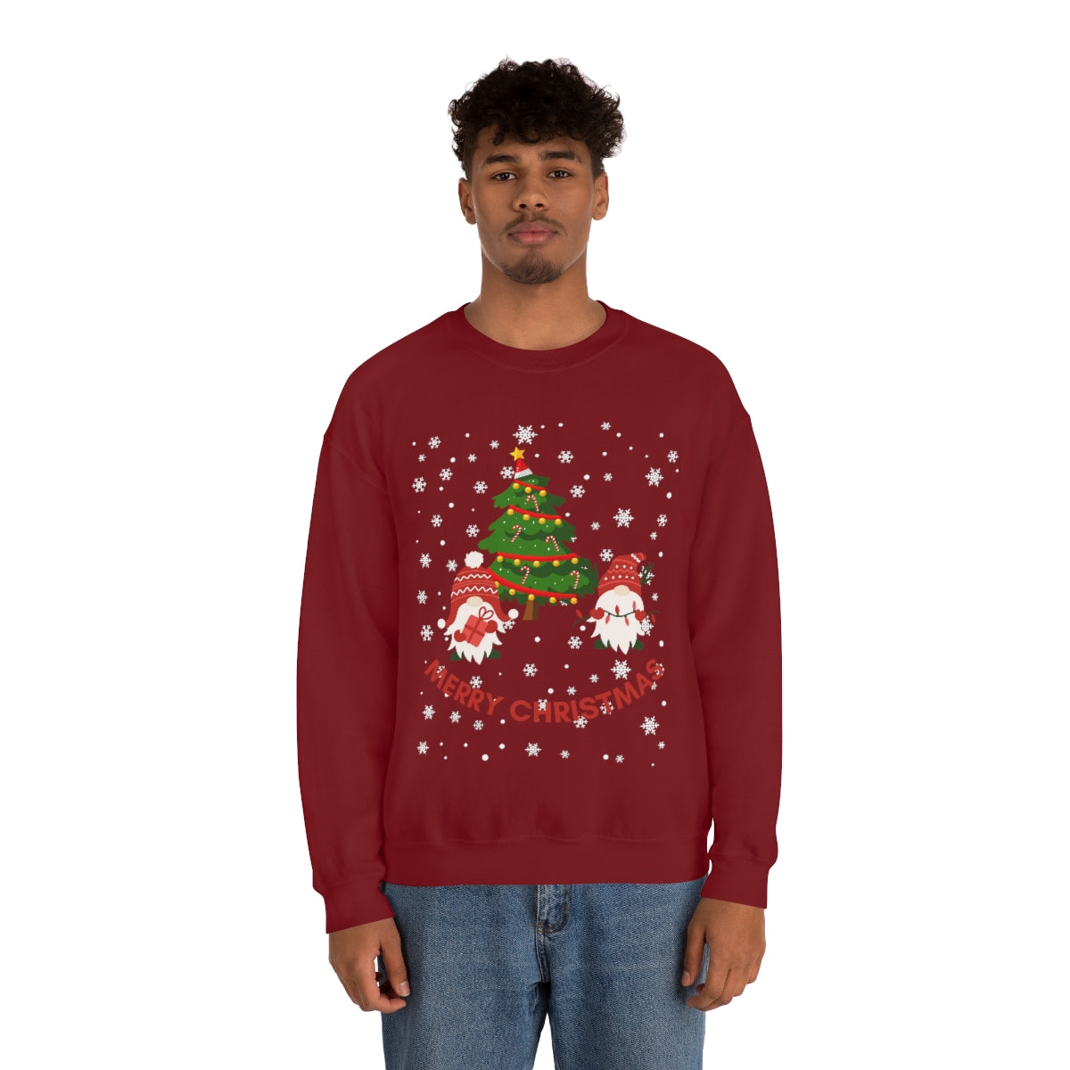 Merry & Bright Holidays Christmas Unisex Heavy Blend™ Crewneck Sweatshirt