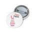 Happy Easter Day Bunny Custom Pin Buttons