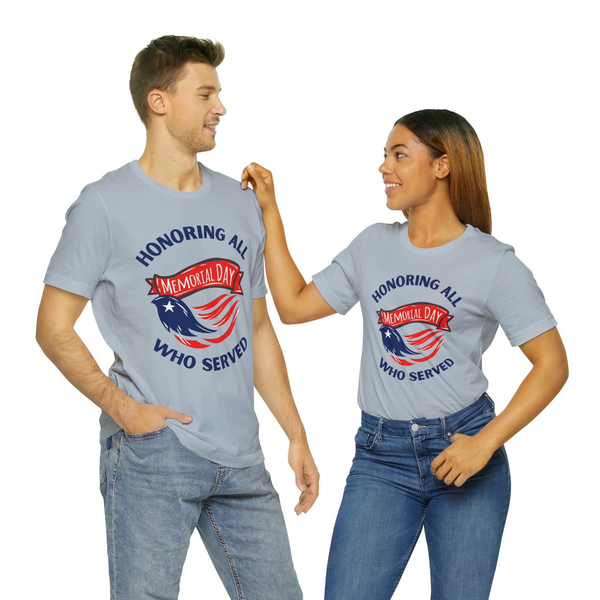 Memorial Day Honoring All Who Served Unisex Jersey Short Sleeve Tee