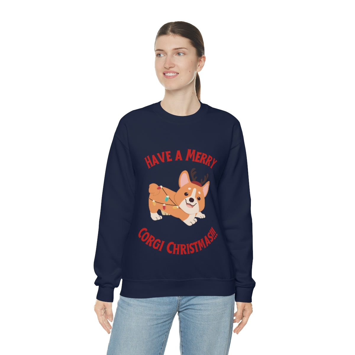 Have A Merry Corgi Christmas Unisex Heavy Blend™ Crewneck Sweatshirt