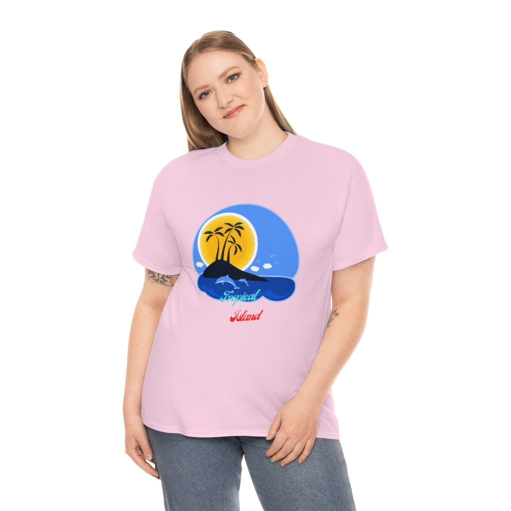 Tropical Island Unisex Heavy Cotton Tee