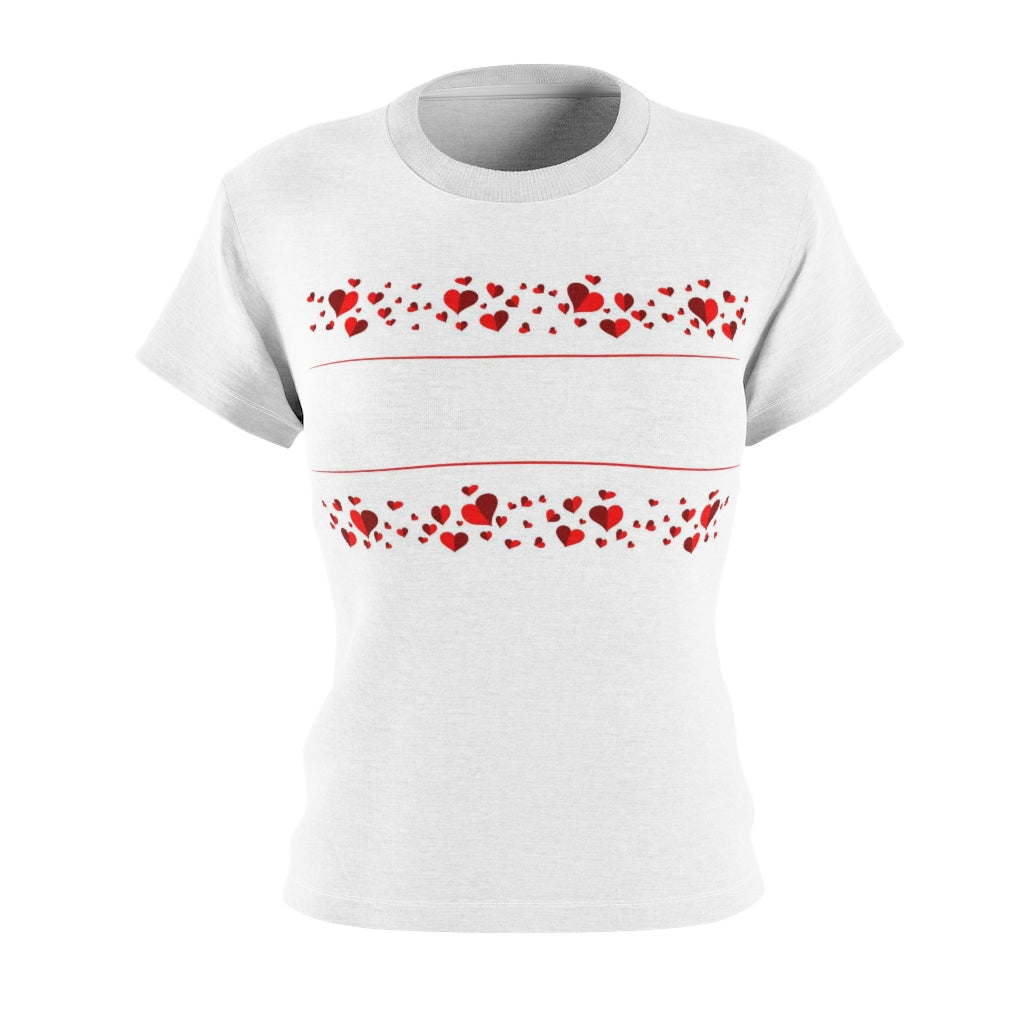 Little Hearts Women's AOP Cut & Sew Tee