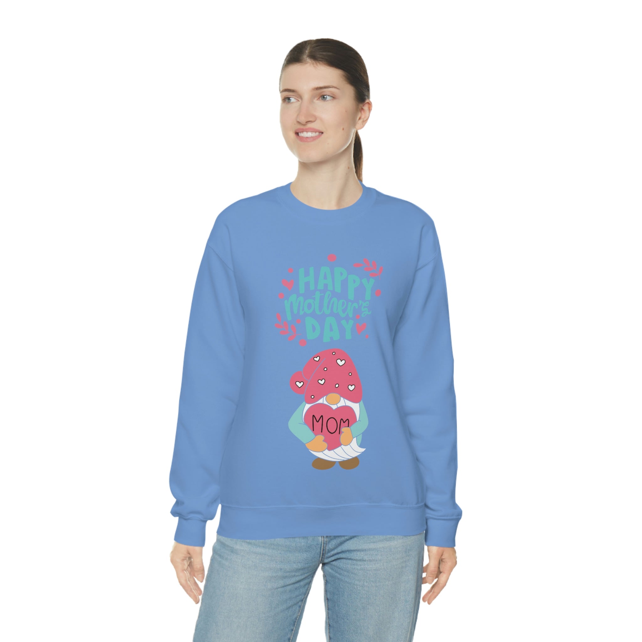 Happy Mother's Day Gnome Unisex Heavy Blend™ Crewneck Sweatshirt