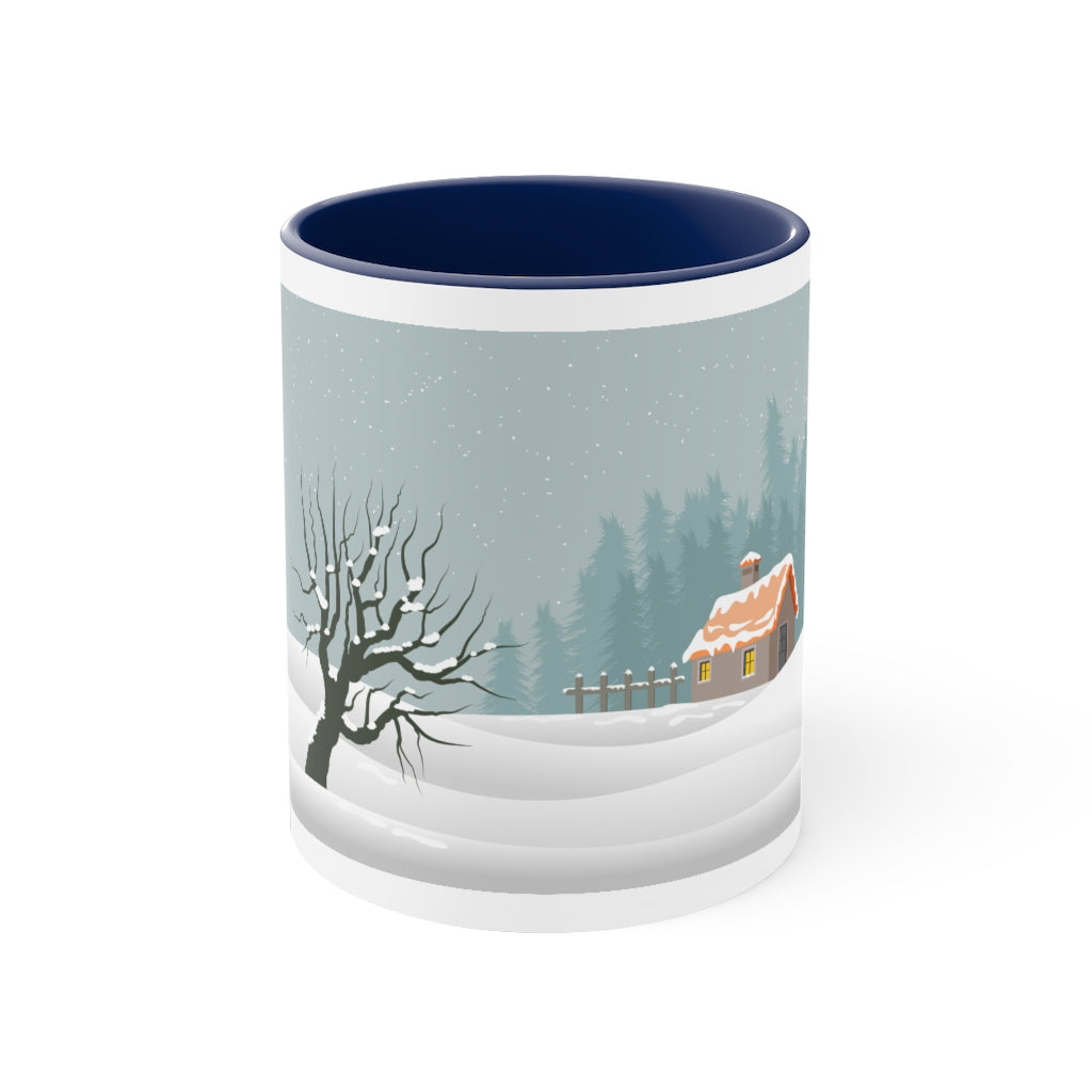 Merry Christmas Accent Coffee Mug, 11oz