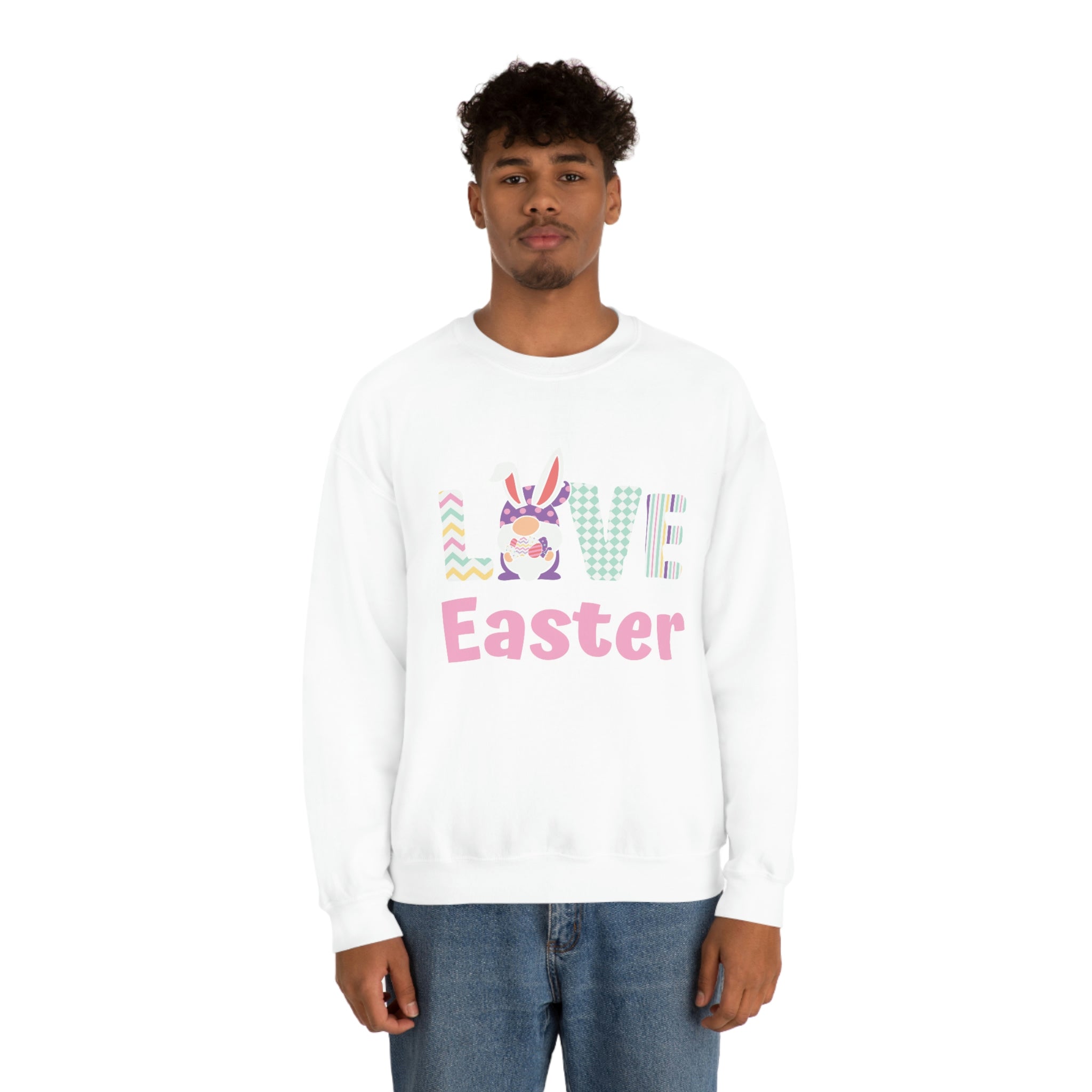 Gnome Love Easter Unisex Heavy Blend™ Crewneck Sweatshirt