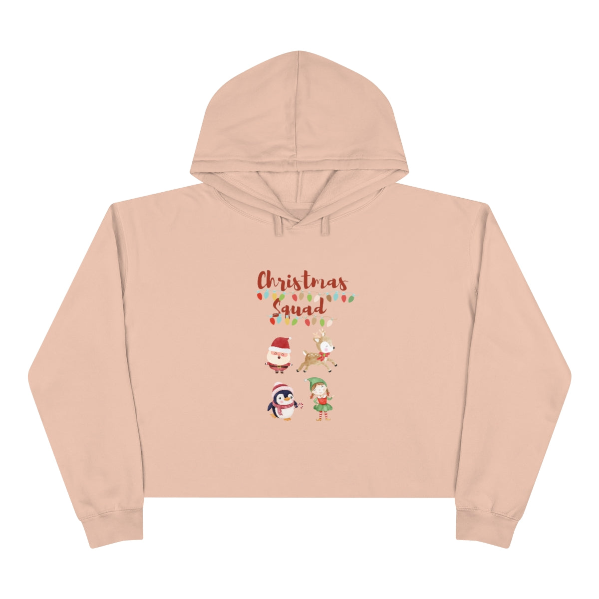 Christmas Squad Crop Hoodie