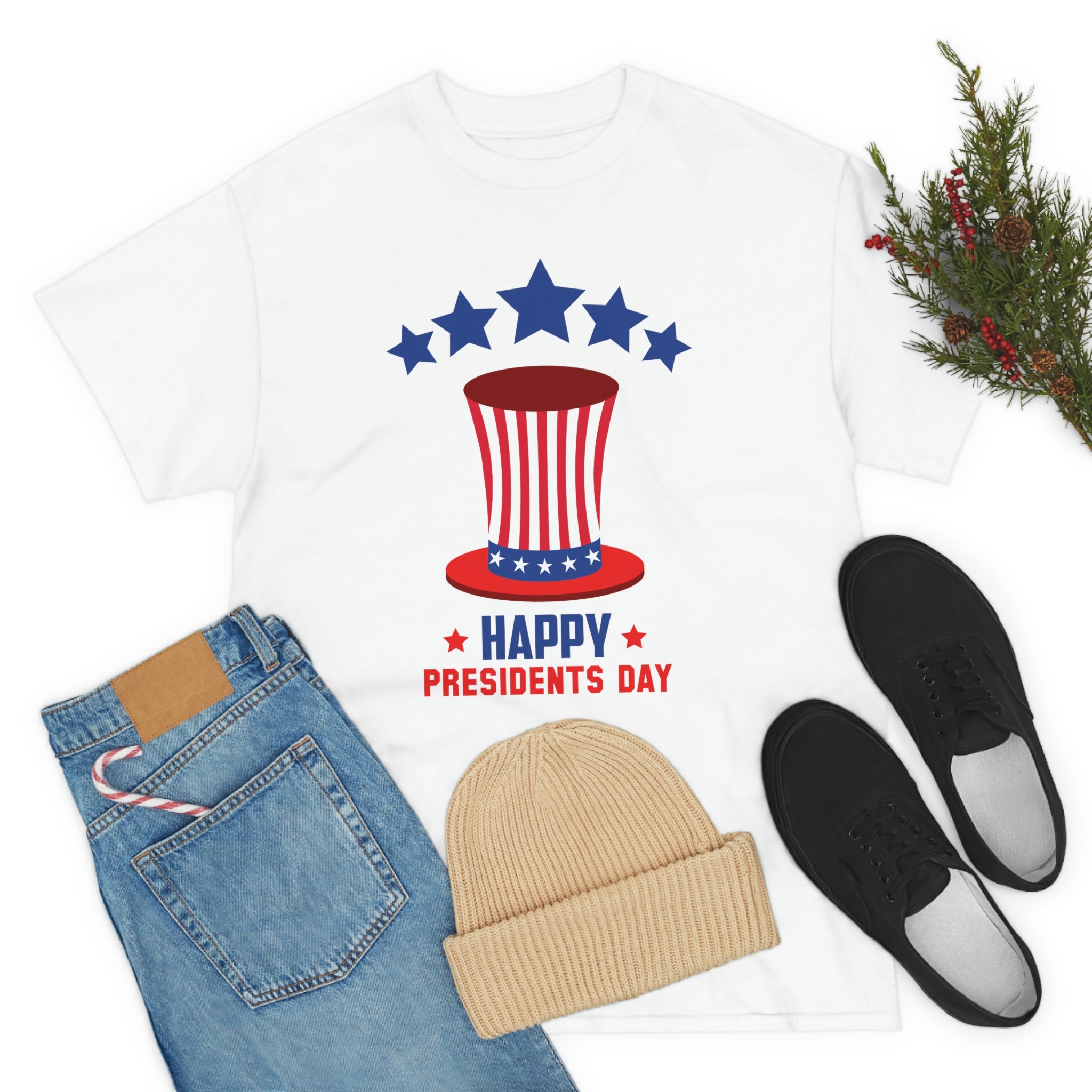 Happy President's Day Hat Unisex Heavy Cotton Tee