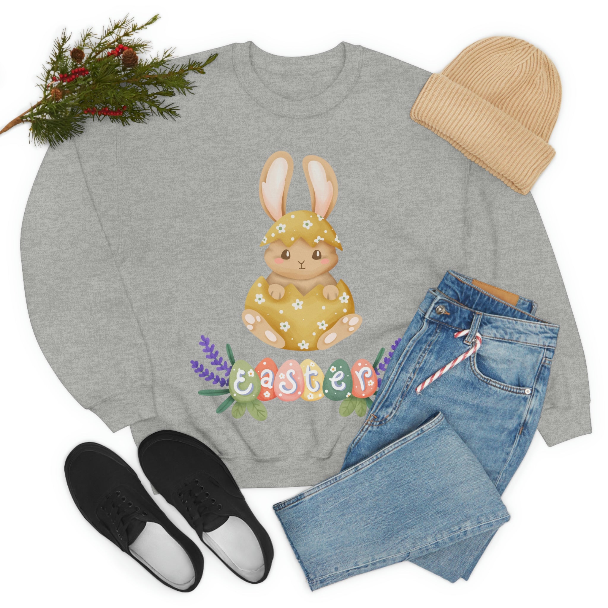 Easter Hunt Is On Unisex Heavy Blend™ Crewneck Sweatshirt