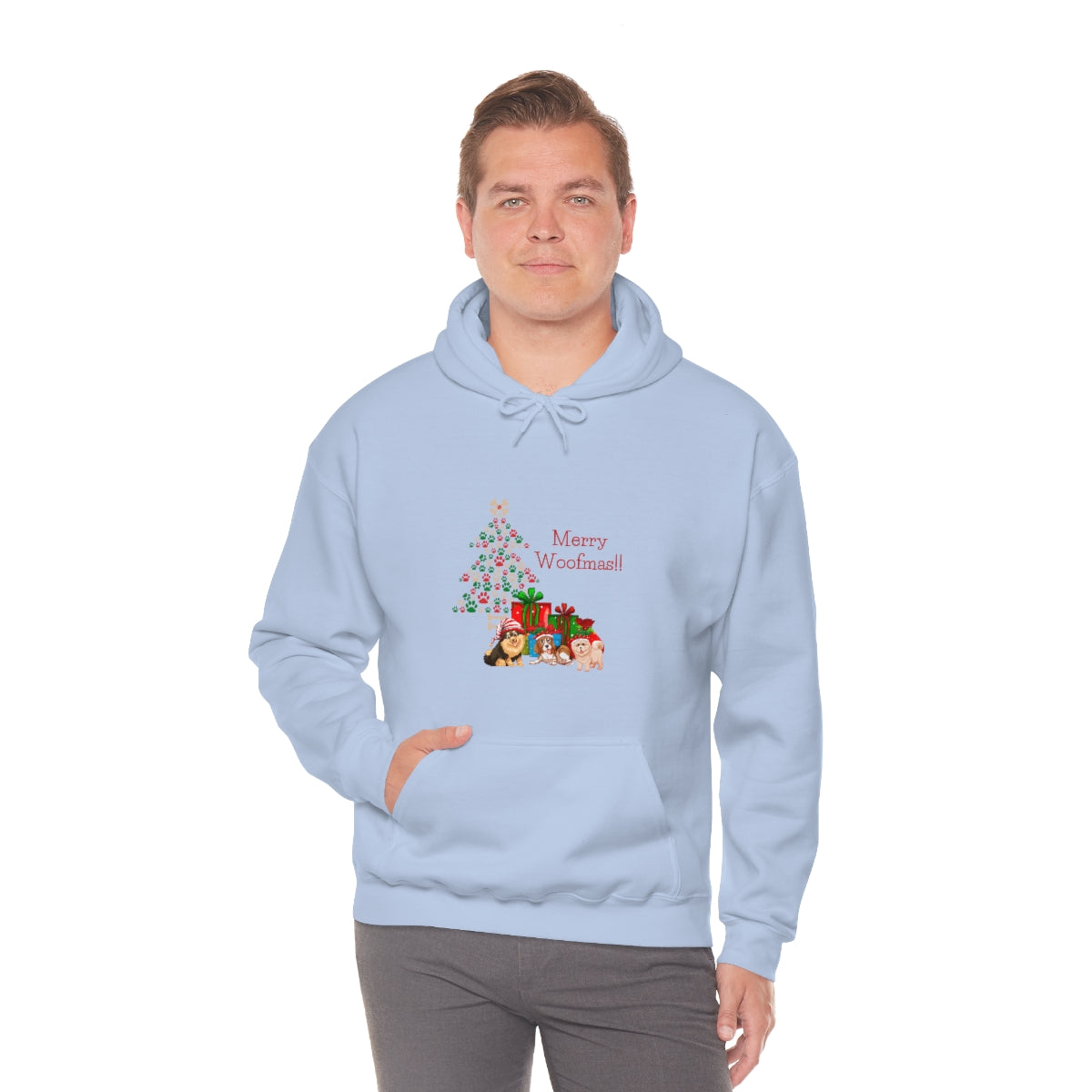 Merry Woolfmas Unisex Heavy Blend™ Hooded Sweatshirt