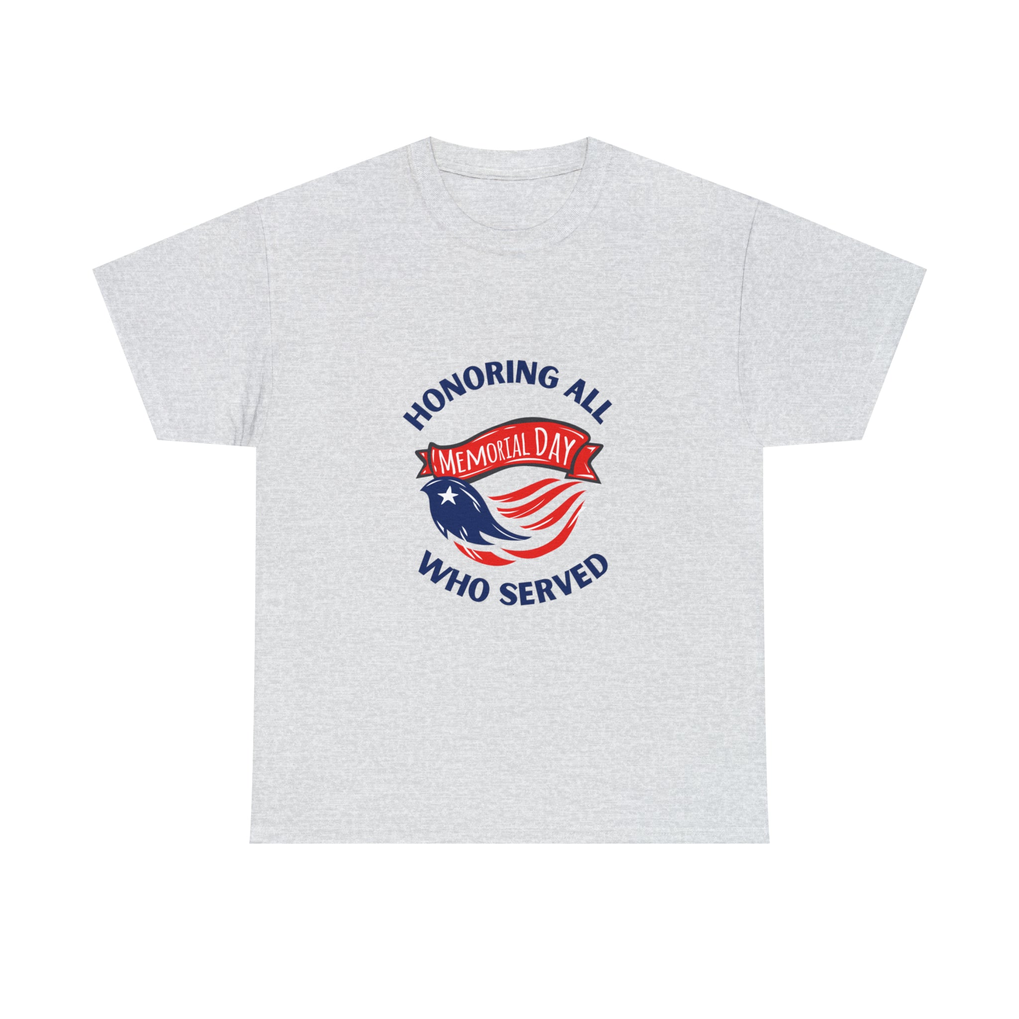 Memorial Day Honoring All Who Served Unisex Heavy Cotton Tee