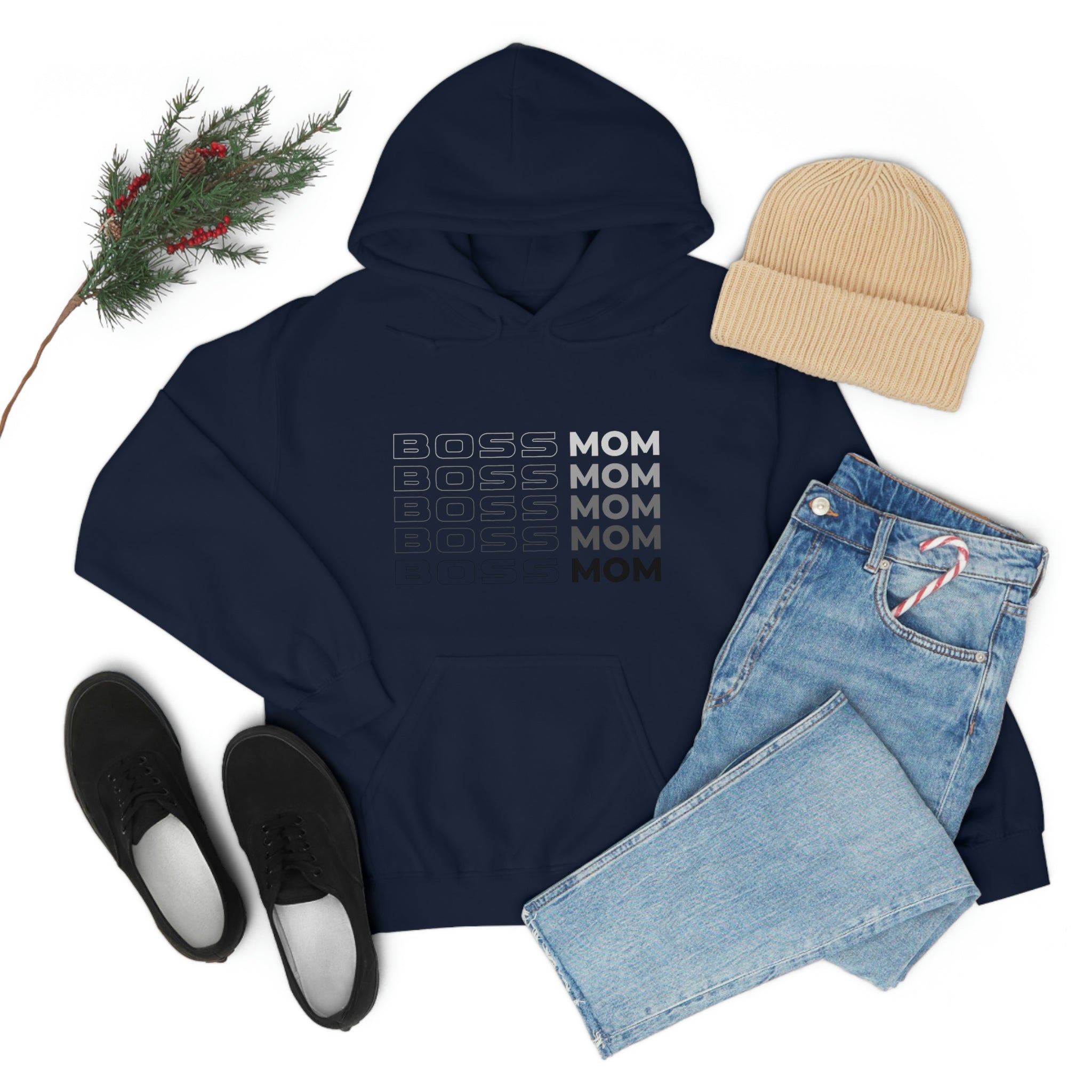 Boss Mom Unisex Heavy Blend™ Hooded Sweatshirt