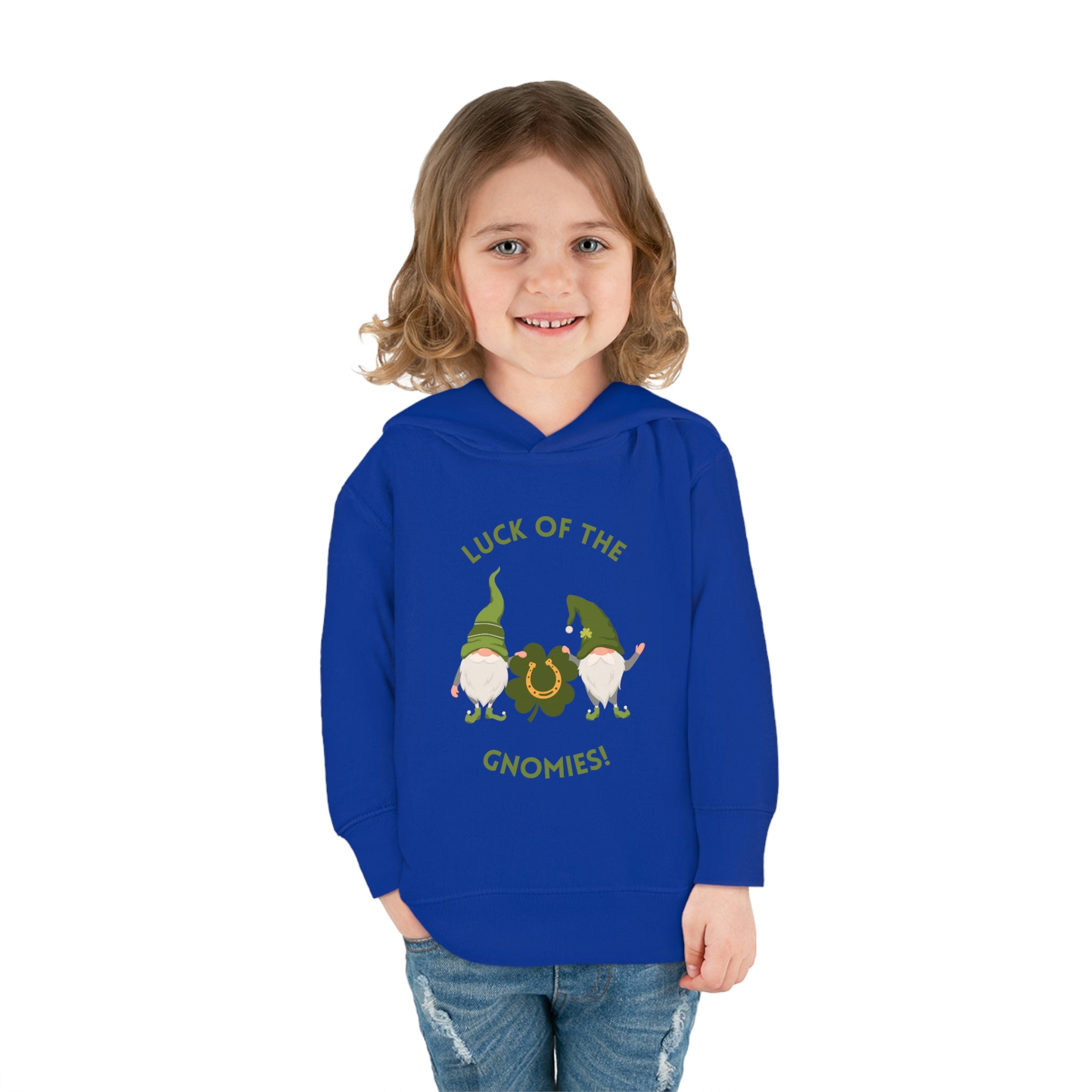 The Luck Of The Gnomies! Toddler Pullover Fleece Hoodie